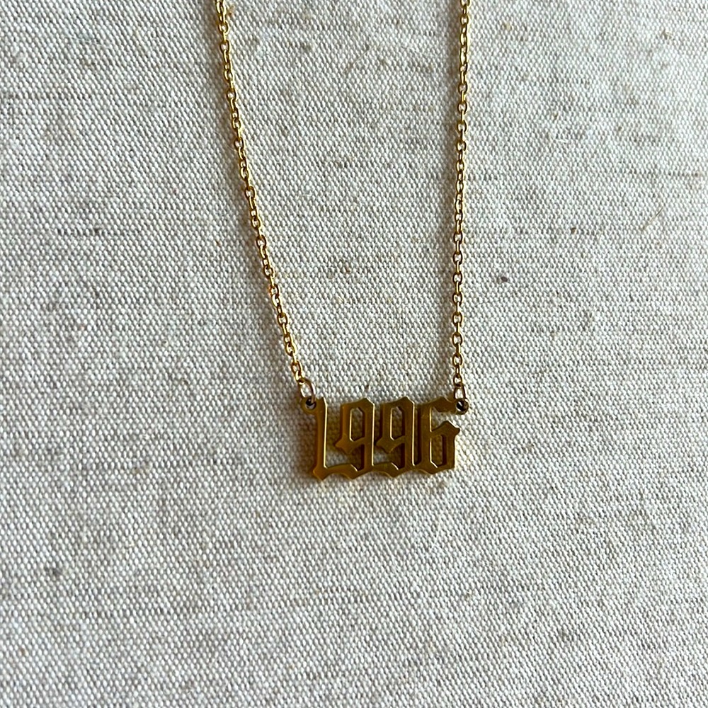 Old English Style “1996” Necklace